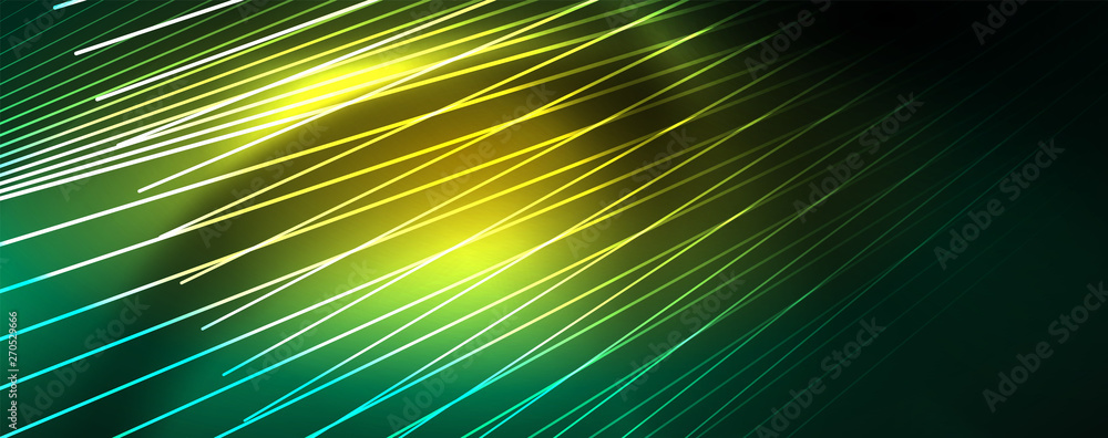Vector neon light lines concept, abstract background Vector neon light lines concept, abstract background