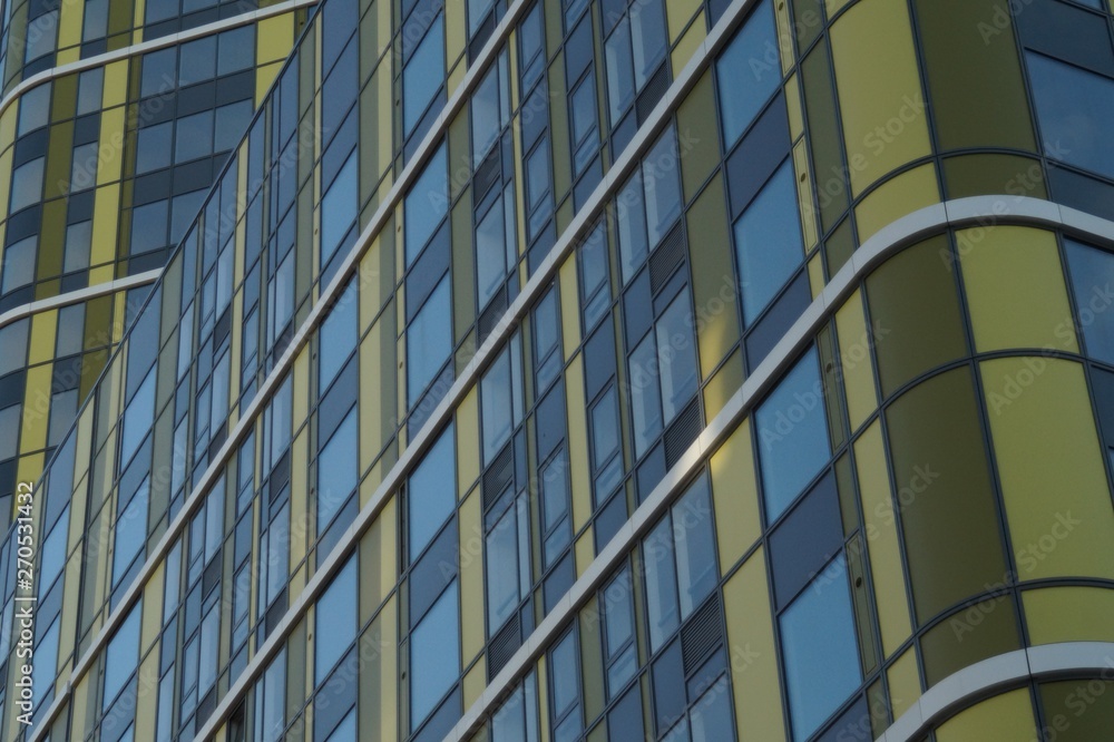 Photo of a fragment of the building. Ekaterinburg, Russia, Khokhryakova Street 63, May 2019, residential complex Photo of a fragment of the building. Ekaterinburg, Russia, Khokhryakova Street 63, May 2019, residential complex