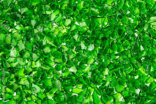 Photography Texture of shattered green glass fragments