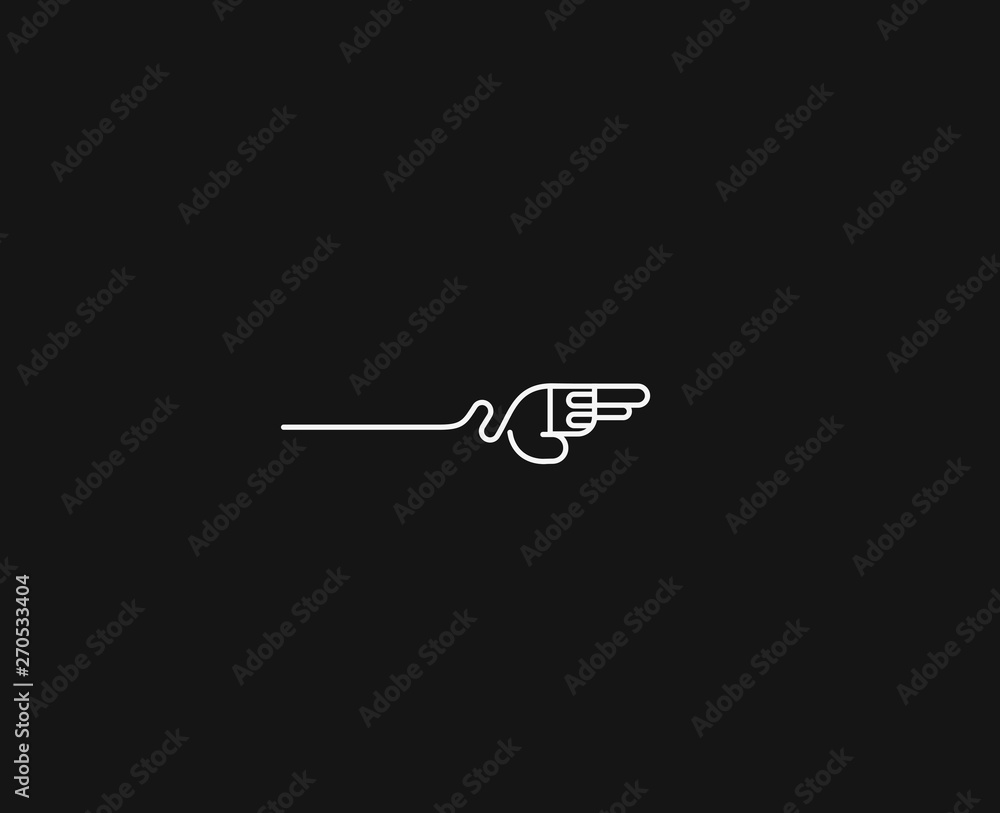 Pistol icon vector. pistol sign on white background. Vector Illustration. Pistol icon vector. pistol sign on white background. Vector Illustration.