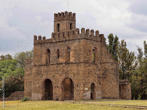 The Imperial Palace Complex Fasil Ghebbi, called "Camelot of Africa", was listed in the UNESCO World Heritage List in 1979, Ethiopia