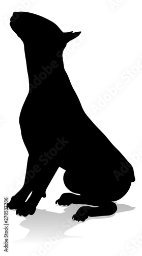 A detailed animal silhouette of a pet dog © Christos Georghiou