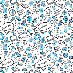 Handdoek met foto Graffiti patronen Doodle business iconen kantoorpatroon  © Oleg