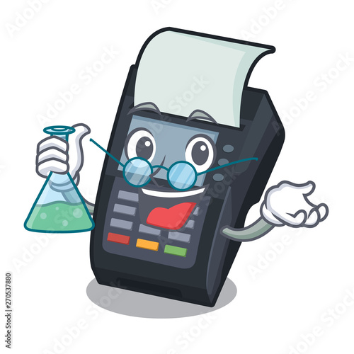 Professor machine EDC isolated in the mascot