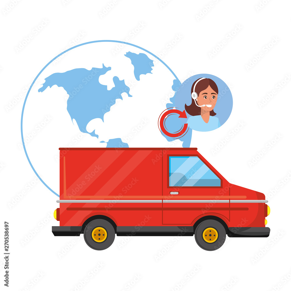 customer support logistics service cartoon customer support logistics service cartoon