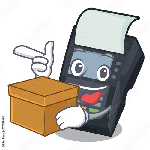 With box machine EDC isolated in the mascot