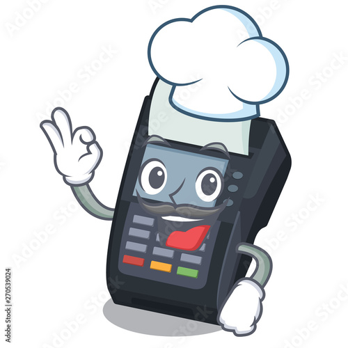 Chef machine EDC isolated in the mascot