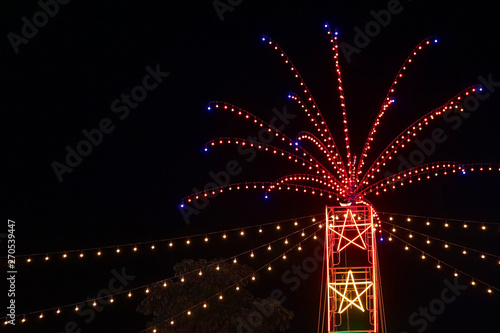 The lamp in the temple fair