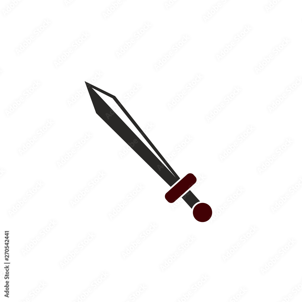 flat icon of a sword. vector illustration flat icon of a sword. vector illustration