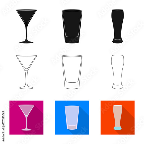 Vector design of form and celebration icon. Collection of form and volume vector icon for stock.