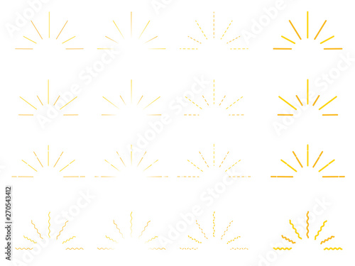 太陽マーク アイコンセット