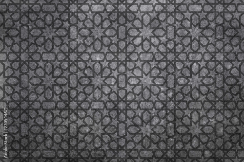 Fototapeta oriental pattern bnackgorund, geometric morocco design