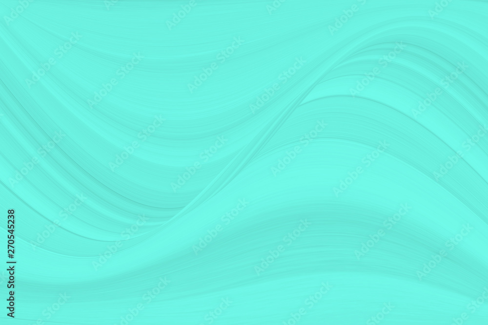 A wave pattern of white and blue. The background is turquoise with streaks and curved lines. A wave pattern of white and blue. The background is turquoise with streaks and curved lines.