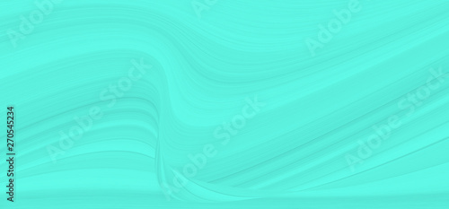 A wave pattern of white and blue. The background is turquoise with streaks and curved lines.