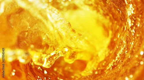 Detail of beer beverages whirl photo