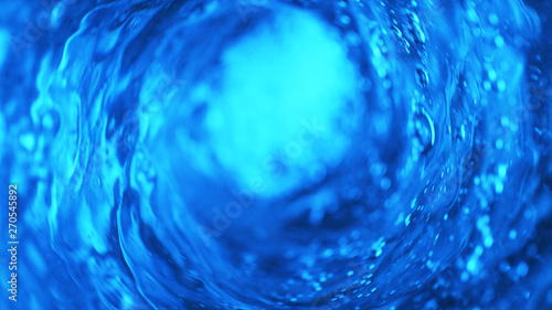 Tableau sur toile Detail of water whirl, concept of laundry washing or beverages