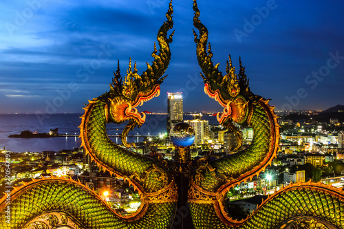 chinese dragon on the roof