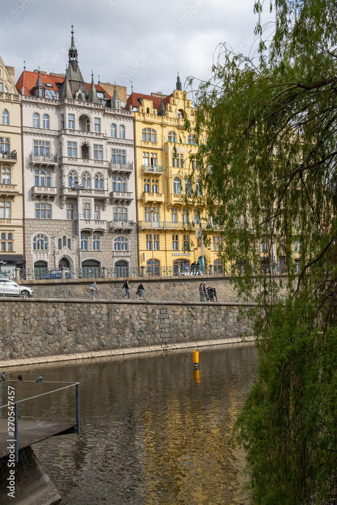 Naklejka premium Beautiful architecture and spring city view of Prague / Prague, Czech Republic, May 2019