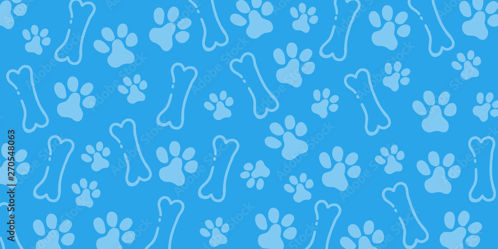 Pet Hand draw doodle background with cat or dog paws. Pet Hand draw doodle background with cat or dog paws.