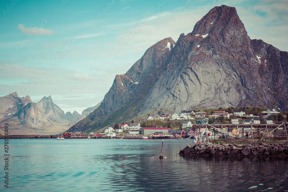Reine fishing village on Lofoten islands, Nordland. Norway.