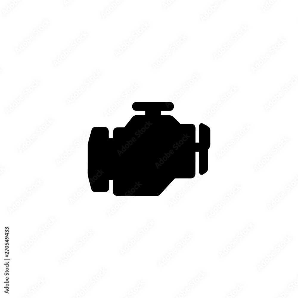 flat icon of a car engine. vector illustration flat icon of a car engine. vector illustration