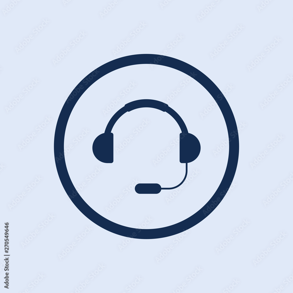 Headset icon. New trendy headset graphic icon for web, logo, app, ui element. Headset icon. New trendy headset graphic icon for web, logo, app, ui element.