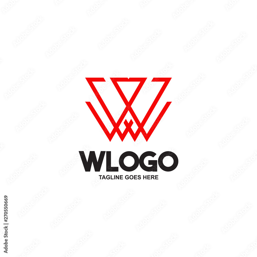 W letter logo design vector template W letter logo design vector template