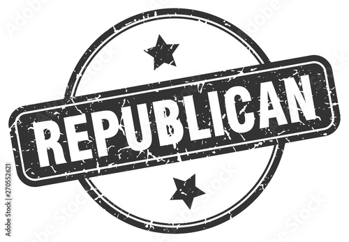 republican grunge stamp