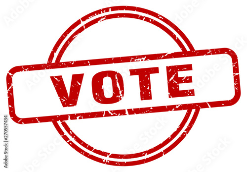 vote grunge stamp