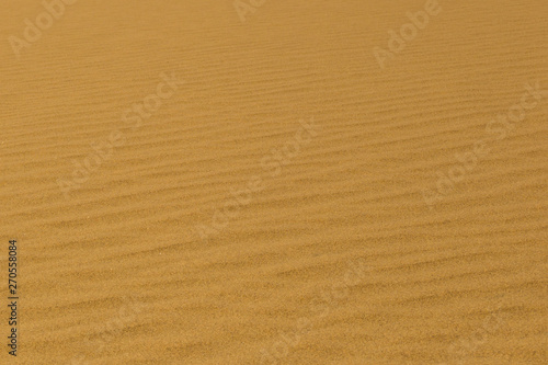 close-up furrows in sand of Namib desert