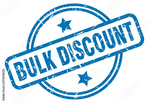 bulk discount grunge stamp