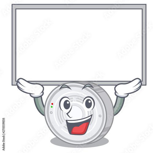 Up board smoke detector attached the character wall