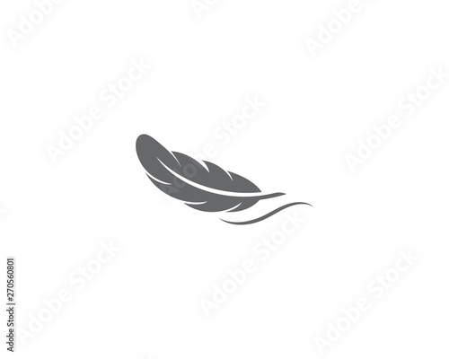 feather logo template vector icon design 