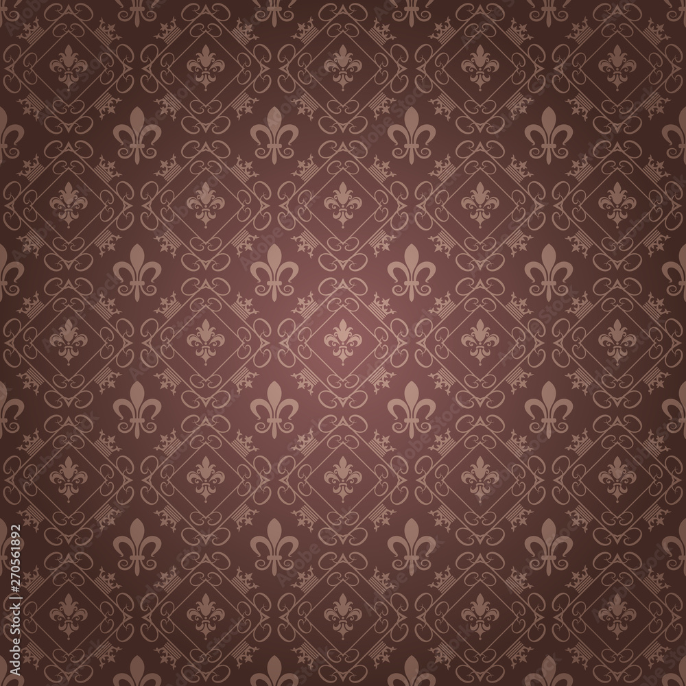 vintage pattern brown background