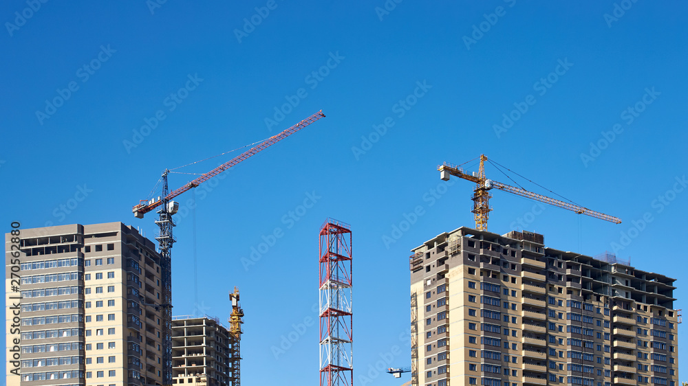 Construction of new residential high-rise buildings Construction of new residential high-rise buildings