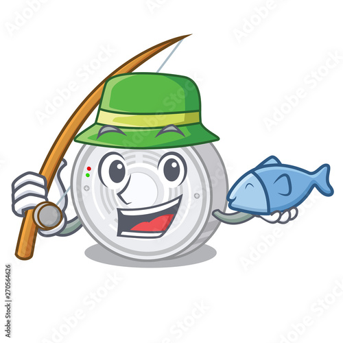 Fishing smoke detector in the cartoon shape