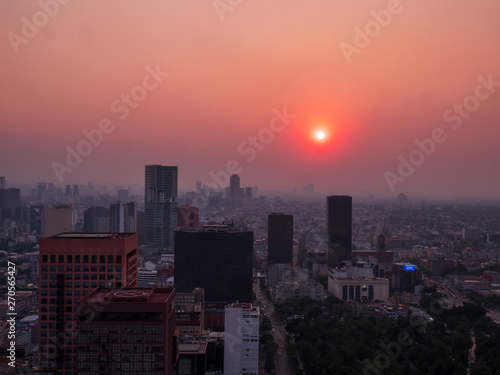 View from the Torre Latinoamericana Tower across Mexico City Skyline © Wolfgang Hauke