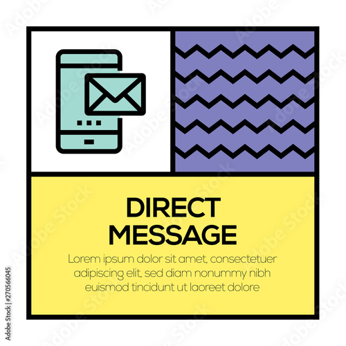 DIRECT MESSAGE ICON CONCEPT