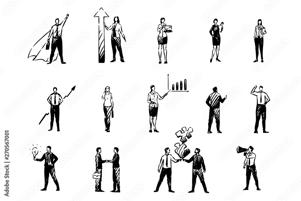 Φωτογραφία Business men and women, financial analyst, stock market traders, colleagues, you