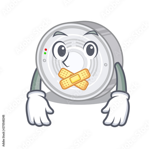 Silent smoke detector above the cartoon table