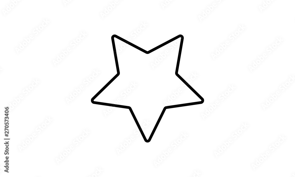 Star line style icon for quality ratings and business performance Star line style icon for quality ratings and business performance