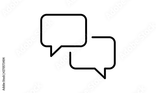 Wallpaper Mural Speech bubbles icon for communication and conversation in social or business apps Torontodigital.ca