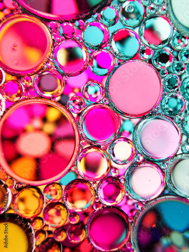 magenta cyan oil bubbles abstract textures