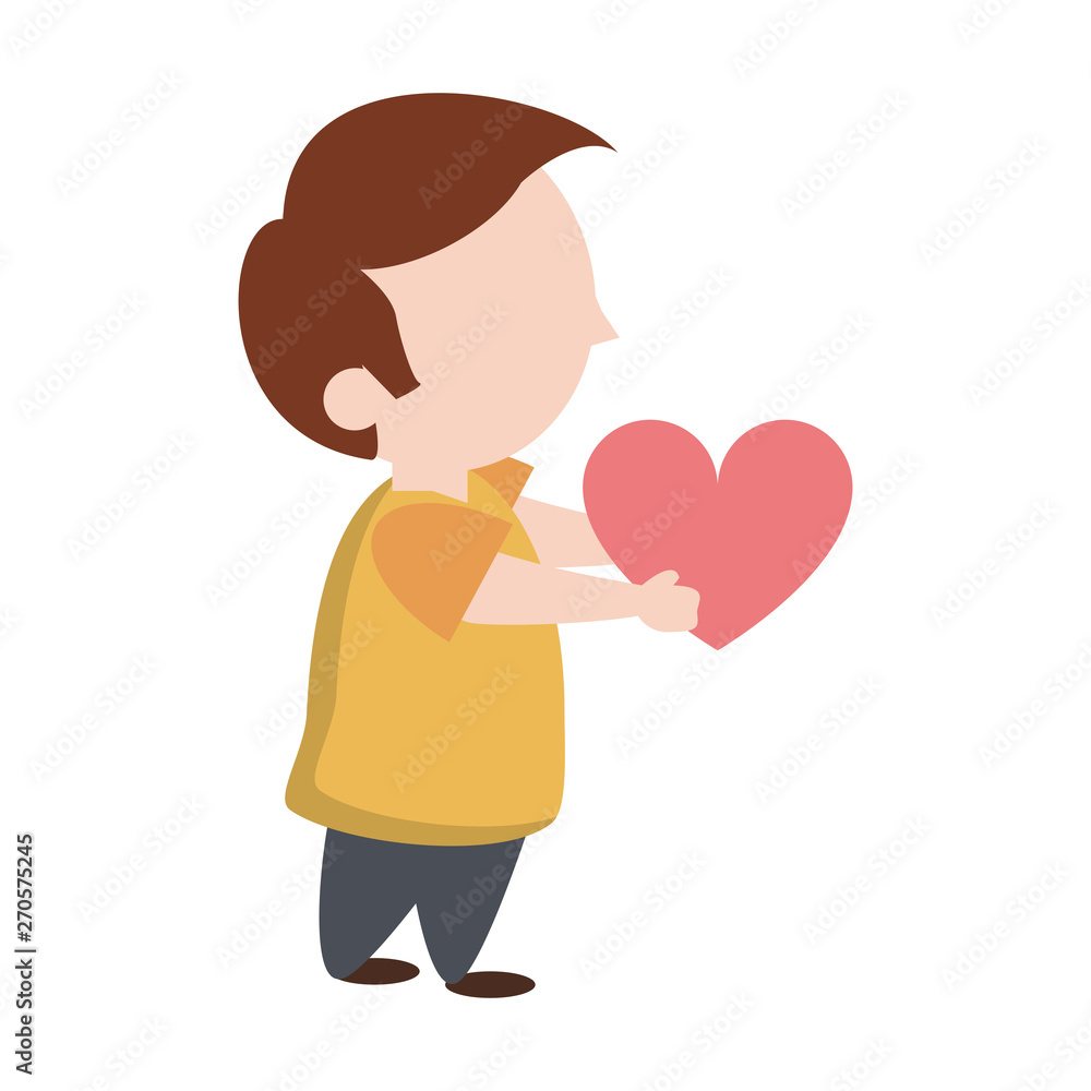 Cute boy cartoon isolated Vector illustration Cute boy cartoon isolated Vector illustration