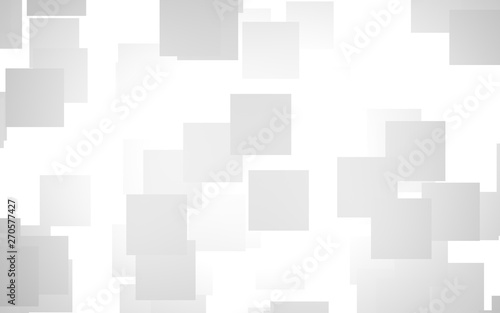 White abstract background. Misty backdrop with grey squares. 3D illustration