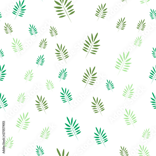 Leaves Seamless vector Pattern. Flat style floral Background.  © Renat