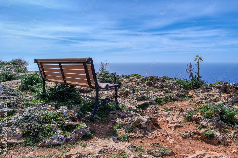 View from the top of Dingli Cliffs in Malta