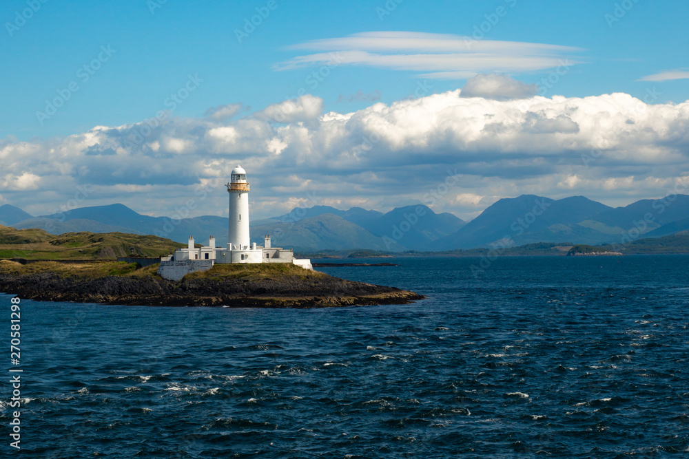 Lighthouse on the Isle of Lismore Inner Hebrides Scotland