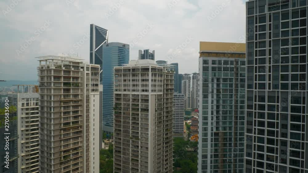 sunny day kuala lumpur downtown apartment building front rooftop panorama 4k malaysia sunny day kuala lumpur downtown apartment building front rooftop panorama 4k malaysia