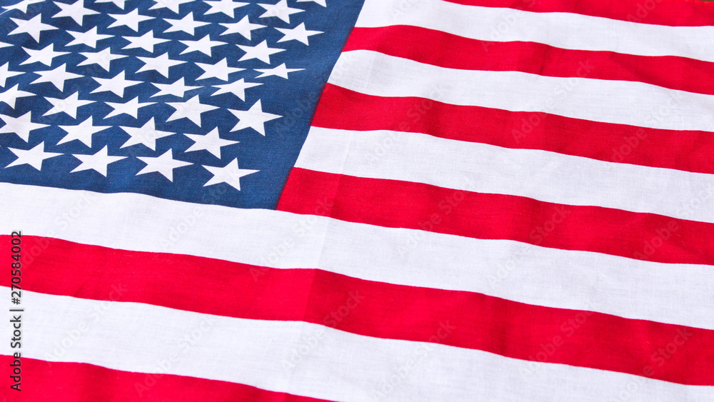 American flag. Close up. American flag background. Concept of patriotism. American flag. Close up. American flag background. Concept of patriotism.